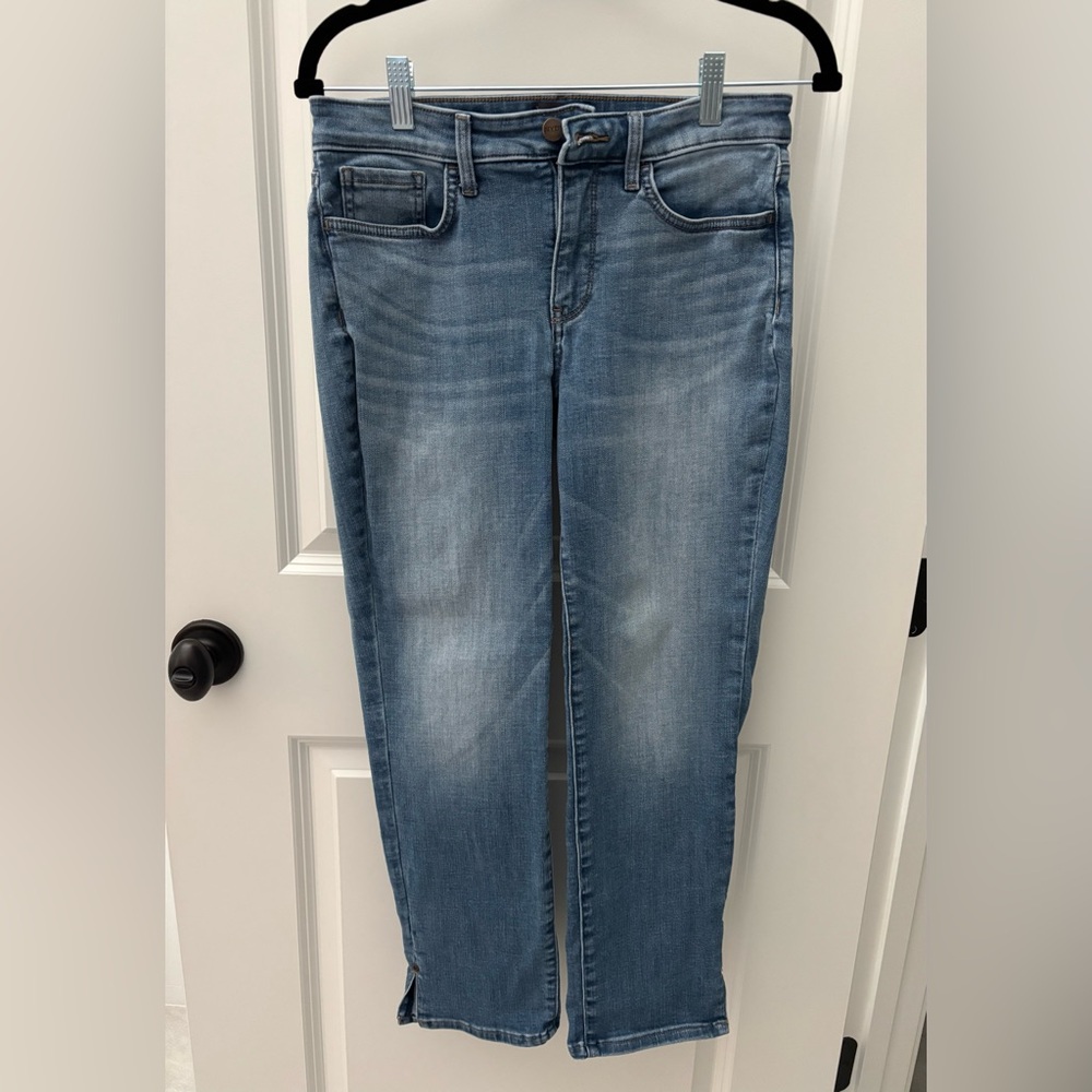 NYDJ Sheri Side Slit Slim Ankle Jeans